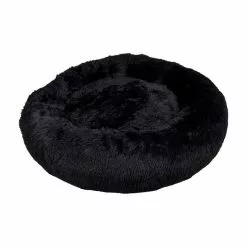 Coupon 👏 Paris prix Coussin pour Chien & Chat "Fluffy" 75cm Noir 🤩
