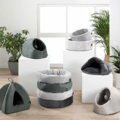 Promo 🥰 Paris prix Coussin Rond pour Chat "Sweet Cat" 50cm Anthracite ✔️ -Bon plan Animalerie 3574380622819 4