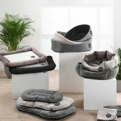 Remise 😍 Paris prix Coussin pour Chien & Chat "Patchy" 87cm Beige & Noisette 👍 -Bon plan Animalerie 3574380623687 4