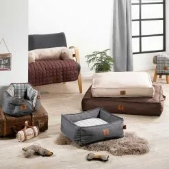 Sortie 😍 Paris prix Coussin pour Chien & Chat "Héritage" 100cm Gris 🧨 -Bon plan Animalerie 3574380626411 4