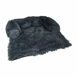 De gros 🤩 Paris prix Protège Canapé & Traversin "Fluffy" 100cm Anthracite ✔️