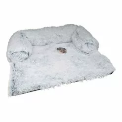 Acheter 😍 Paris prix Protège Canapé & Traversin "Fluffy" 100cm Blanc Chiné 👏 -Bon plan Animalerie 3574380636304 6