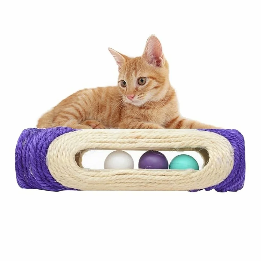 Nouveau 👍 Wewoo Jouet pour Animaux de compagnie Cat Rack Rolling Sisal grattage balle piégée avec trois balles, Couleur Aléatoire Chat Scratch Board Training Toy Fou 🔥 3 Nouveau 👍 Wewoo Jouet pour Animaux de compagnie Cat Rack Rolling Sisal grattage balle piégée avec trois balles, Couleur Aléatoire Chat Scratch Board Training Toy Fou 🔥