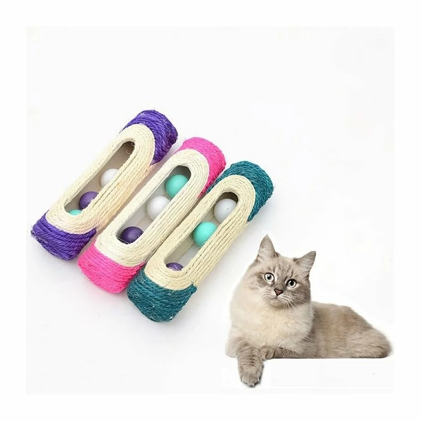 Nouveau 👍 Wewoo Jouet pour Animaux de compagnie Cat Rack Rolling Sisal grattage balle piégée avec trois balles, Couleur Aléatoire Chat Scratch Board Training Toy Fou 🔥 4 Nouveau 👍 Wewoo Jouet pour Animaux de compagnie Cat Rack Rolling Sisal grattage balle piégée avec trois balles, Couleur Aléatoire Chat Scratch Board Training Toy Fou 🔥 – Image 2