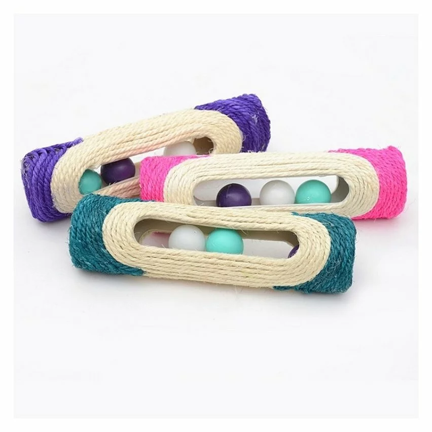Nouveau 👍 Wewoo Jouet pour Animaux de compagnie Cat Rack Rolling Sisal grattage balle piégée avec trois balles, Couleur Aléatoire Chat Scratch Board Training Toy Fou 🔥 5 Nouveau 👍 Wewoo Jouet pour Animaux de compagnie Cat Rack Rolling Sisal grattage balle piégée avec trois balles, Couleur Aléatoire Chat Scratch Board Training Toy Fou 🔥 – Image 3