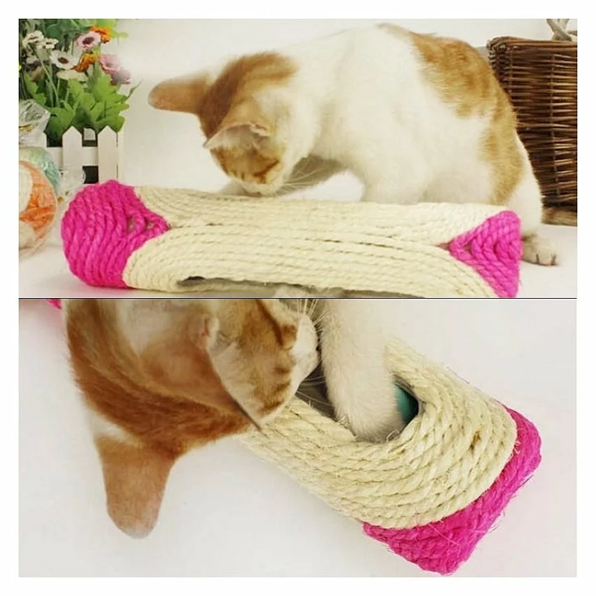 Nouveau 👍 Wewoo Jouet pour Animaux de compagnie Cat Rack Rolling Sisal grattage balle piégée avec trois balles, Couleur Aléatoire Chat Scratch Board Training Toy Fou 🔥 9 Nouveau 👍 Wewoo Jouet pour Animaux de compagnie Cat Rack Rolling Sisal grattage balle piégée avec trois balles, Couleur Aléatoire Chat Scratch Board Training Toy Fou 🔥 – Image 7