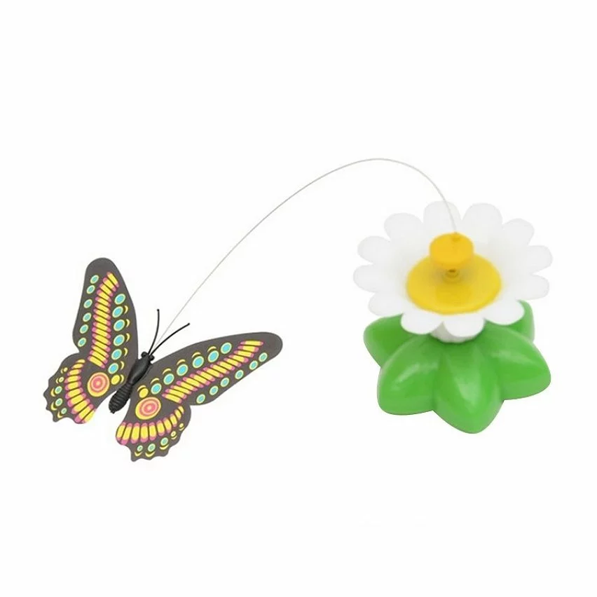 Le moins cher 🔥 Wewoo Jouet pour Animaux chat Pet Papillon électrique volant autour du Animal de compagnie Flower 🔔 4 Le moins cher 🔥 Wewoo Jouet pour Animaux chat Pet Papillon électrique volant autour du Animal de compagnie Flower 🔔 – Image 2
