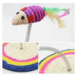 Promo 🥰 Wewoo Jouet pour Animaux Coloré Chat Jouant Jouets Sisal Printemps Siège Cat Scratch Conseil Avec La Souris, Diamètre: 19cm 🥰 9 Promo 🥰 Wewoo Jouet pour Animaux Coloré Chat Jouant Jouets Sisal Printemps Siège Cat Scratch Conseil Avec La Souris, Diamètre: 19cm 🥰 -Bon plan Animalerie 3615610603670 4