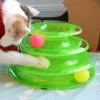 Top 10 👏 Wewoo Jouet pour Animaux vert chats Balls Tracks Tour interactif de 3 couches de jouets ❤️ -Bon plan Animalerie 3615610677046 1