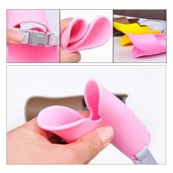 Nouveau 🧨 Wewoo Muselières chien rose pour de compagnie, Taille: M Mignon Canard Mouth Shape Silicone Museau ⌛ -Bon plan Animalerie 3615610834128 6 3