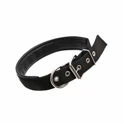 Remise 🎉 Wewoo Collier Chien & Chat noir pour Animal de compagnie Neck Strap Neckband Chats Chiens Colliers, 3.5cm x 57cm de Colliers Pet Mousse Coton Polyester 🔥 -Bon plan Animalerie 3615611065217 2