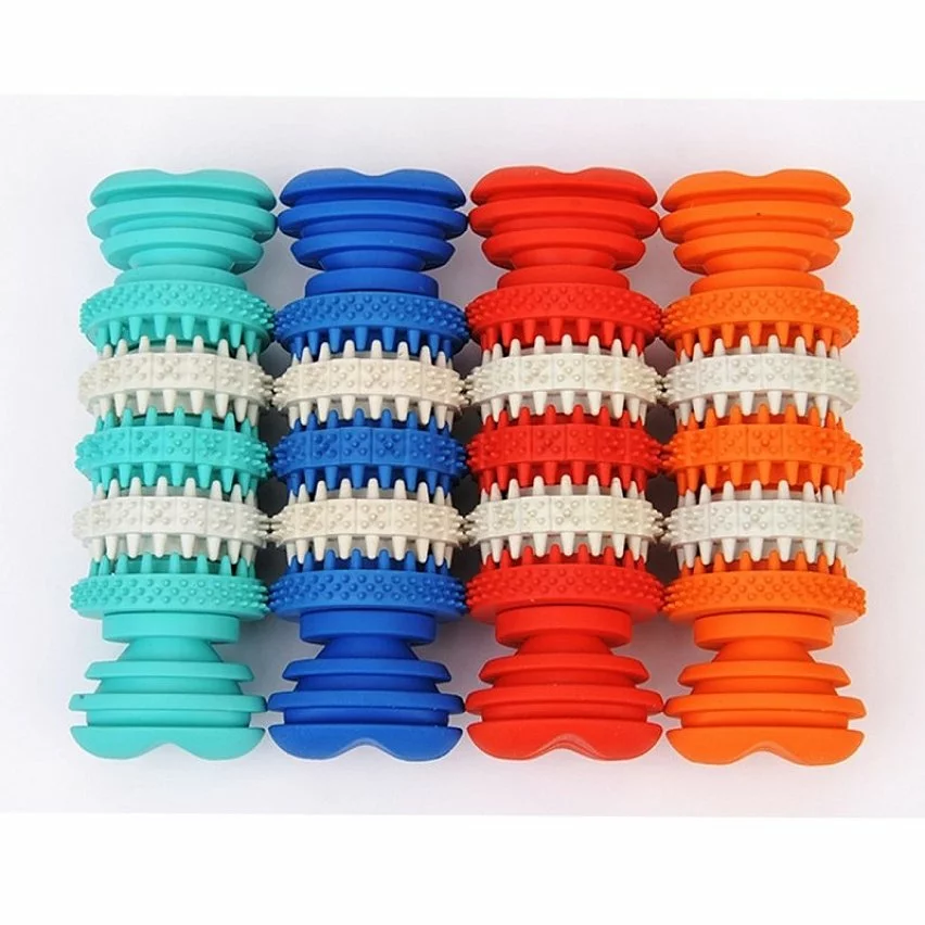 Nouveau 👍 Wewoo Jouet pour Animaux rouge chien domestiques Nettoyage de dents Jouets à mâcher en caoutchouc souple non toxique, petite taille, longueur: 12 cm 😉 6 Nouveau 👍 Wewoo Jouet pour Animaux rouge chien domestiques Nettoyage de dents Jouets à mâcher en caoutchouc souple non toxique, petite taille, longueur: 12 cm 😉 – Image 4