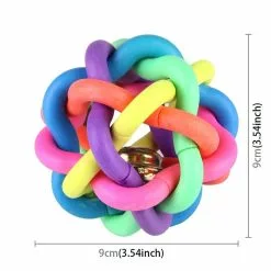 Meilleur prix 🎁 Wewoo Jouet pour Animaux d'animal familier coloré de boule de Bell de style d'armure d'amusement, taille: L 9 * 9 * 9cm 🔔 -Bon plan Animalerie 3615611129872 4