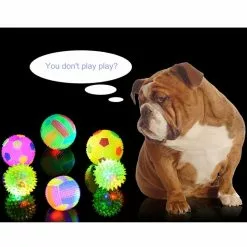 Meilleure affaire 🥰 Wewoo Jouet pour Animaux les familiers Couleur Pet Boules de de chien Animal de compagnie Flashing Ball Glowing élastique de balle en caoutchouc Acoustique 🧨 -Bon plan Animalerie 3615611133718 7