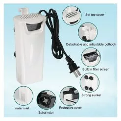 Vente flash ✔️ Filtre d'Aquarium Purificateur d'eau silencieux de réservoir peu profonde de style de cascade de 3W, prise américaine 🧨 15 Vente flash ✔️ Filtre d'Aquarium Purificateur d'eau silencieux de réservoir peu profonde de style de cascade de 3W, prise américaine 🧨 -Bon plan Animalerie 3615611279690 7