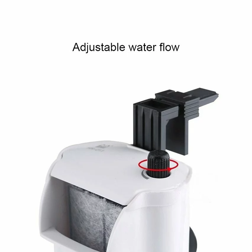 Offres 🥰 Filtre d'Aquarium 3W Waterfall style débit d'eau réglable eau peu profonde Aquarium Fish Tank purificateur silencieux, US Plug 🎉 5 Offres 🥰 Filtre d'Aquarium 3W Waterfall style débit d'eau réglable eau peu profonde Aquarium Fish Tank purificateur silencieux, US Plug 🎉 – Image 3