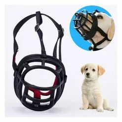 Le moins cher 👍 Wewoo Muselières chien noir Le museau de empêchent mordiller à mâcher et aboyer permet de boire de hacher, taille: 6.8 * 6.3 * 7.8cm 🎉