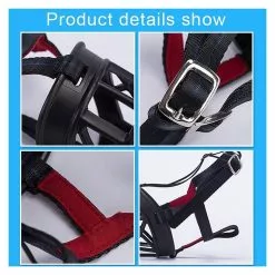 Le moins cher 👍 Wewoo Muselières chien noir Le museau de empêchent mordiller à mâcher et aboyer permet de boire de hacher, taille: 6.8 * 6.3 * 7.8cm 🎉 -Bon plan Animalerie 3615611777578 5 1