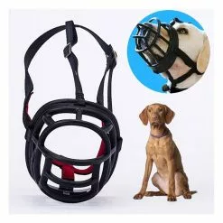 Remise 😀 Wewoo Muselières chien noir Le museau de empêchent mordant mâchant et aboyant permet de boire de hacher, taille: 10.3 * 9.3 * 12.5cm 🎉