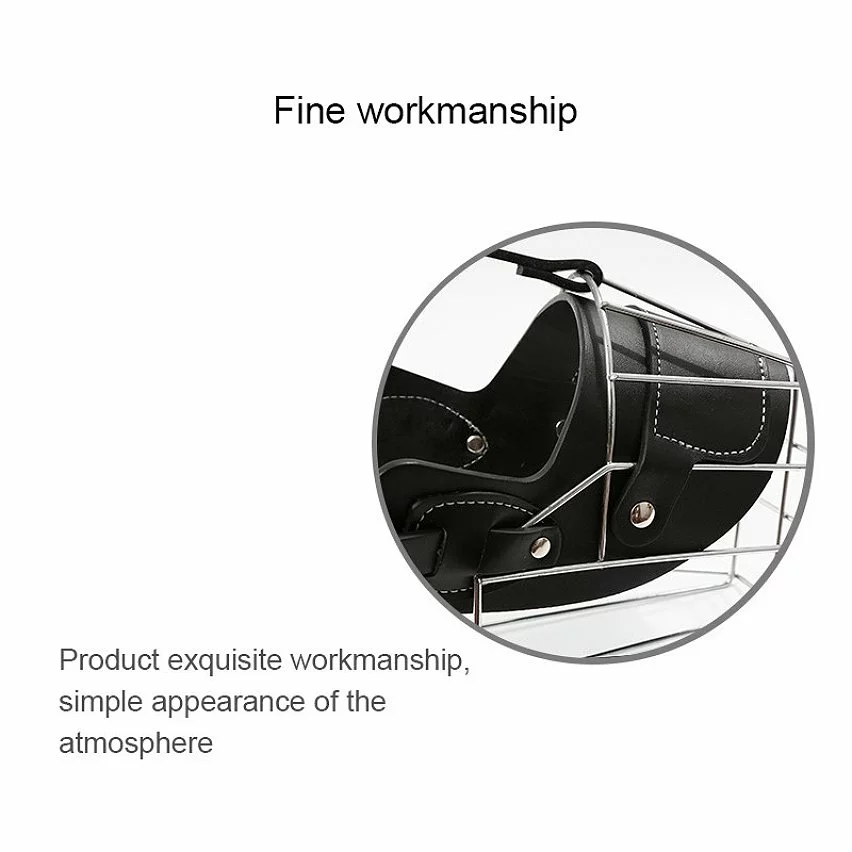 Grosses soldes 🛒 Wewoo Muselières chien Cage en acier style panier fil museau protection couverture avec bracelet en cuir, taille: XXL ✔️ 9 Grosses soldes 🛒 Wewoo Muselières chien Cage en acier style panier fil museau protection couverture avec bracelet en cuir, taille: XXL ✔️ – Image 7