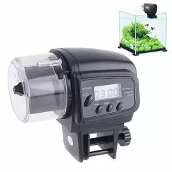 Vente flash 👍 Distributeur d'alimentation poisson Aquarium Numérique LCD Auto Alimentations minuterie Pet Capacité: 30-80g ✨