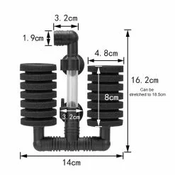 Les meilleures critiques de ✨ Coton biochimique muet pneumatique double de mur de l'aquarium fixé au mur de 2 PCS 🧨 -Bon plan Animalerie 3615612070043 3
