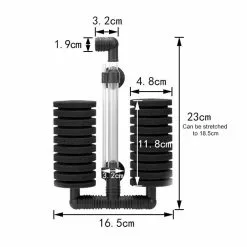 Bon marché 🎉 Coton biochimique muet pneumatique double de mur de l'aquarium fixé au mur de 2 PCS 🥰 -Bon plan Animalerie 3615612070333 3