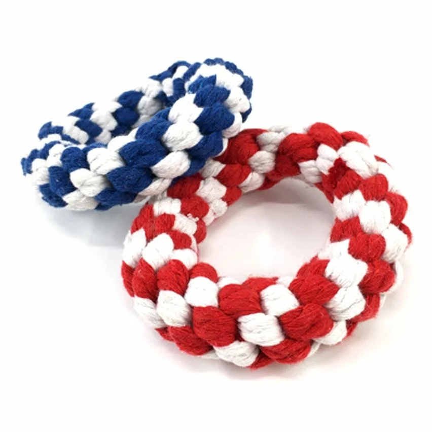 Remise 🧨 Wewoo Jouet pour Formation de corde tressée en coton mordant le interactif de nettoyage des dentstaille 10,5 x 3,0 mlivraison de couleurs aléatoires 🌟 4 Remise 🧨 Wewoo Jouet pour Formation de corde tressée en coton mordant le interactif de nettoyage des dentstaille 10,5 x 3,0 mlivraison de couleurs aléatoires 🌟 – Image 2