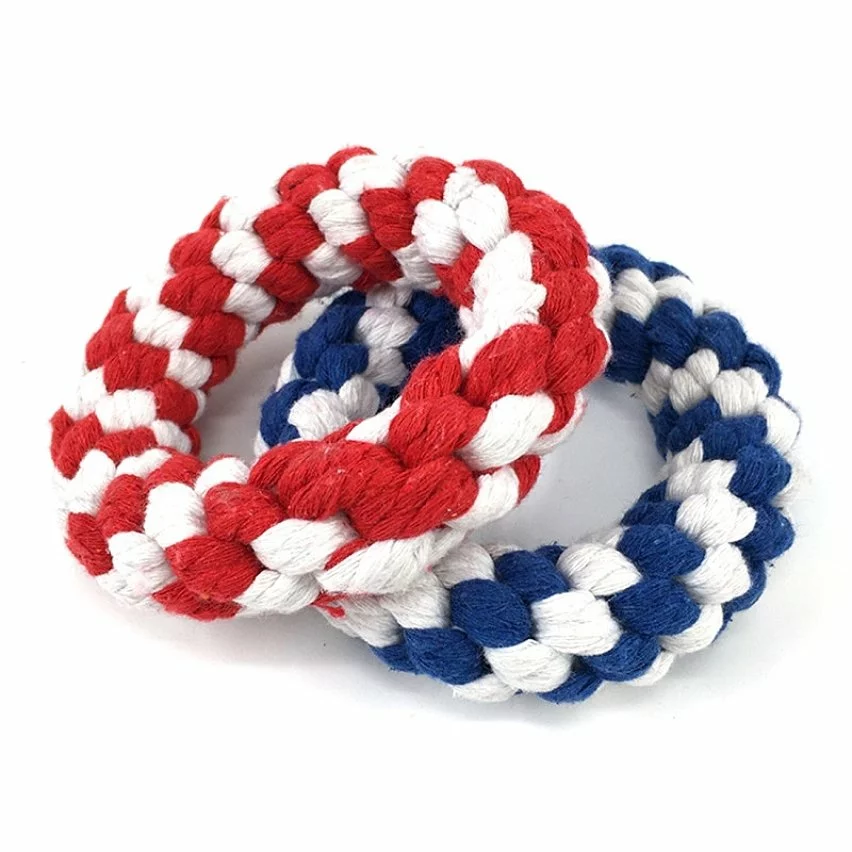 Remise 🧨 Wewoo Jouet pour Formation de corde tressée en coton mordant le interactif de nettoyage des dentstaille 10,5 x 3,0 mlivraison de couleurs aléatoires 🌟 5 Remise 🧨 Wewoo Jouet pour Formation de corde tressée en coton mordant le interactif de nettoyage des dentstaille 10,5 x 3,0 mlivraison de couleurs aléatoires 🌟 – Image 3