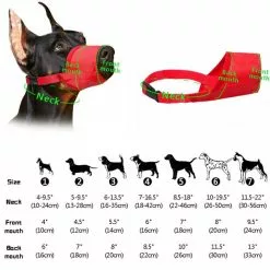 Budget 🎉 Wewoo Muselières chien Fournisseur d'animal muselière nylon respirant confortable doux maille réglable masque de bouche pour animaux empêchent la morsureta 🧨 -Bon plan Animalerie 3615613558960 6 8