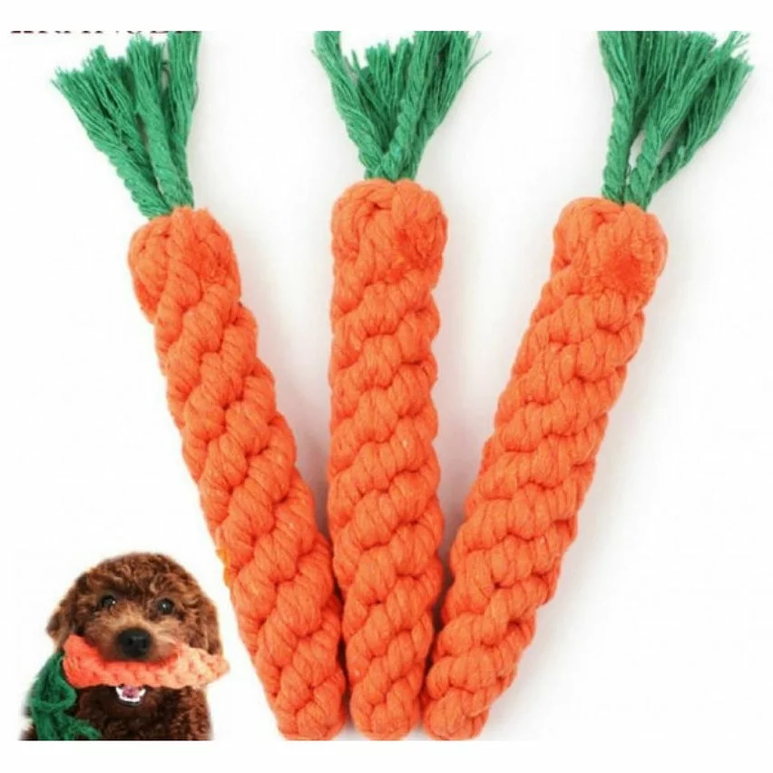 Remise 👍 Wewoo Jouet pour chien en forme de carottecordechiotjouetsnettoyage plein airentraînement airtailletaille 20-23 cm 🔥 3 Remise 👍 Wewoo Jouet pour chien en forme de carottecordechiotjouetsnettoyage plein airentraînement airtailletaille 20-23 cm 🔥