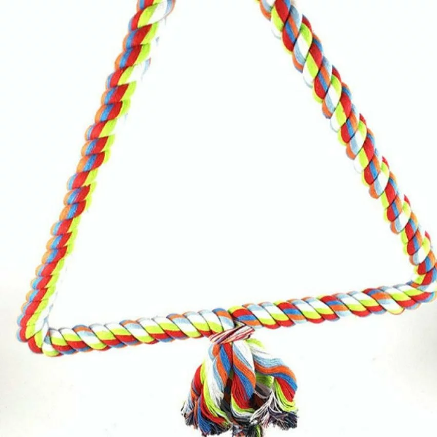 Sortie 💯 Wewoo Jouet pour Coton coloré corde oiseau perché escalade adouci Triangle Swing jouettaille 25x28cm 🌟 6 Sortie 💯 Wewoo Jouet pour Coton coloré corde oiseau perché escalade adouci Triangle Swing jouettaille 25x28cm 🌟 – Image 4