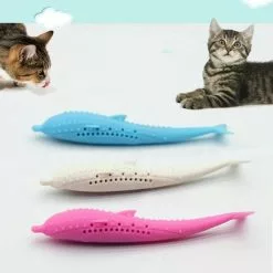 Tout neuf 🌟 Wewoo Jouet pour dauphin en silicone nettoyage dents de chat bleu ❤️ -Bon plan Animalerie 3615613570245 5