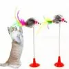 Budget 🎉 Wewoo Jouet pour 2 pcs chat frange verticale souris ventouse drôle bâton 😉 -Bon plan Animalerie 3615613571006 1