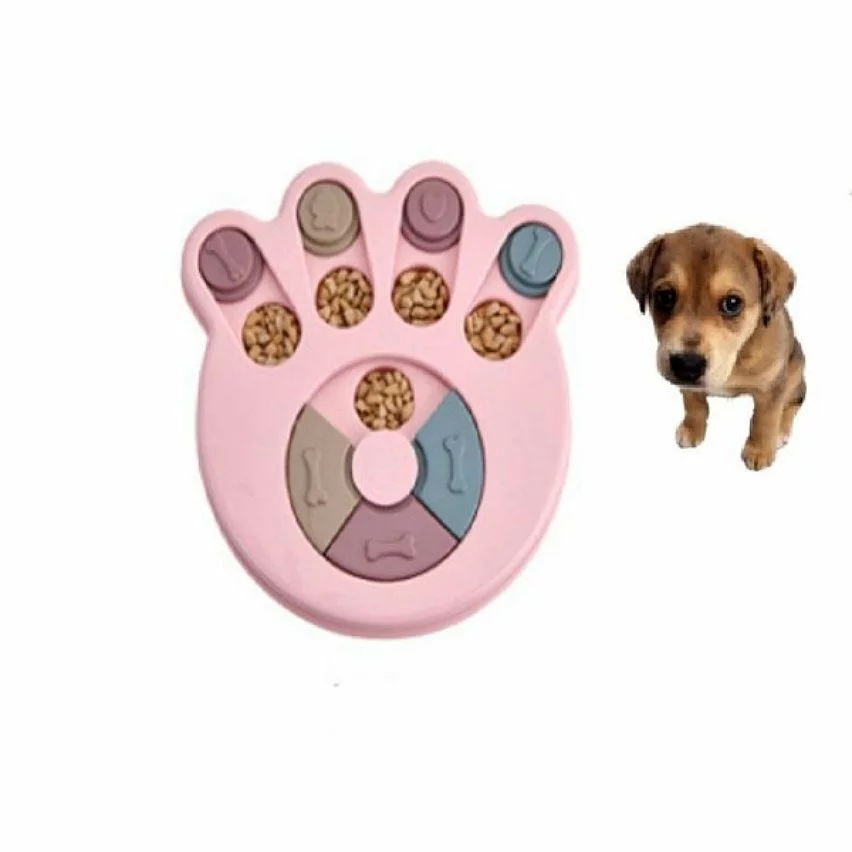 Meilleure vente ✨ Wewoo Jouet pour Nourriture chien platine vinyle Puzzle de anti-fracassantStyle Style empreinte rose 👏 4 Meilleure vente ✨ Wewoo Jouet pour Nourriture chien platine vinyle Puzzle de anti-fracassantStyle Style empreinte rose 👏 – Image 2