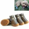Meilleure affaire 😀 Wewoo 4 pièces / ensemble chaussures de chien respirantes antidérapantes et résistantes à l'usure fournitures pour animaux de compagnie, taille: 3.3x4 cm ( 👍 -Bon plan Animalerie 3615615219692 1