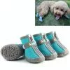 Top 10 🛒 Wewoo 4 pièces / ensemble chaussures de chien respirantes antidérapantes et résistantes à l'usure fournitures pour animaux de compagnie, taille: 3,8x4,3 cm 😀 -Bon plan Animalerie 3615615219746 1