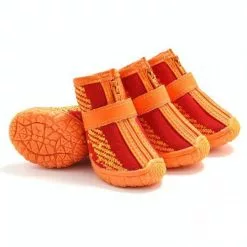 Top 10 🎉 Wewoo 4 pièces / ensemble chaussures de chien respirantes antidérapantes et résistantes à l'usure fournitures pour animaux de compagnie, taille: 4.3x4.8 cm 💯 -Bon plan Animalerie 3615615219845 7