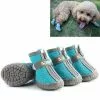 Sortie 🤩 Wewoo 4 pièces / ensemble chaussures de chien respirantes antidérapantes et résistantes à l'usure fournitures pour animaux de compagnie, taille: 4,8x5,3 cm 🔔 -Bon plan Animalerie 3615615219869 1