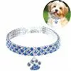 Le moins cher ✨ Wewoo 2 PCS Pet Collier Diamant Élastique Chat Et Chien Collier Bijoux, Taille: S (Bleu Blanc) 💯 -Bon plan Animalerie 3615615257878 1