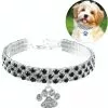 Meilleure vente 🧨 Wewoo 2 PCS Pet Collier Diamant Élastique Chat Et Chien Collier Bijoux, Taille: M (Noir Blanc) 👍 -Bon plan Animalerie 3615615257908 1