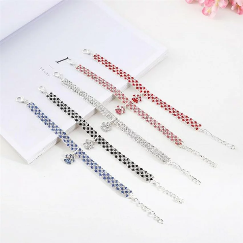 Offres ⌛ Wewoo 2 PCS Pet Collier Diamant Élastique Chat Et Chien Collier Bijoux, Taille: S (Rouge Blanc) 🎁 5 Offres ⌛ Wewoo 2 PCS Pet Collier Diamant Élastique Chat Et Chien Collier Bijoux, Taille: S (Rouge Blanc) 🎁 – Image 3
