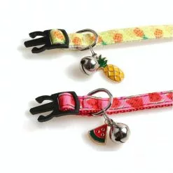 Top 10 🥰 Wewoo Collier de chat de fruits de sangle d'animal familier de 4 PCS avec le collier d'animal familier de cloche d'accessoires de fruits, taille: 1x28cm (c 🧨 -Bon plan Animalerie 3615615258004 4