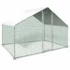 Top 10 ⭐ IDMARKET Enclos poulailler 6 m² parc grillagé 3x2 M acier galvanisé 🤩 -Bon plan Animalerie 3662897007851 1