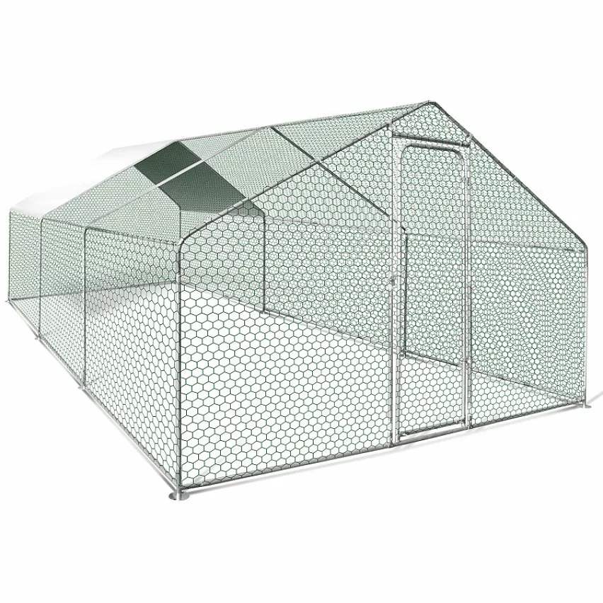 Nouveau 🔔 IDMARKET Enclos poulailler 18 m² parc grillagé 6x3 M acier galvanisé 🤩 3 Nouveau 🔔 IDMARKET Enclos poulailler 18 m² parc grillagé 6x3 M acier galvanisé 🤩