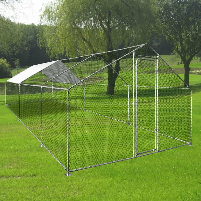 Nouveau 🔔 IDMARKET Enclos poulailler 18 m² parc grillagé 6x3 M acier galvanisé 🤩 7 Nouveau 🔔 IDMARKET Enclos poulailler 18 m² parc grillagé 6x3 M acier galvanisé 🤩 – Image 5