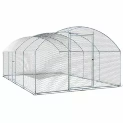 Bon plan Animalerie 6 Nouveau ⌛ IDMARKET Enclos poulailler dôme 15 m² parc grillagé 3x5 M avec porte latérale ❤️