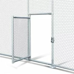 Coupon 😀 IDMARKET Enclos poulailler dôme 22,5 m² parc grillagé 3x7,5 M avec porte latérale 🌟 -Bon plan Animalerie 3662897026364 4 2