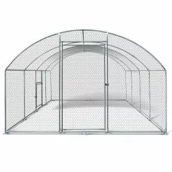 Nouveau ⌛ IDMARKET Enclos poulailler dôme 15 m² parc grillagé 3x5 M avec porte latérale ❤️ -Bon plan Animalerie 3662897026364 6