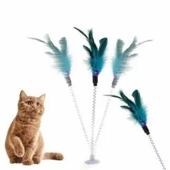 Meilleure affaire ⭐ Totalcadeau Plumes et grelot jouet pour chat sur ressort et ventouse 👏 7 Meilleure affaire ⭐ Totalcadeau Plumes et grelot jouet pour chat sur ressort et ventouse 👏 -Bon plan Animalerie 3664996339123 3